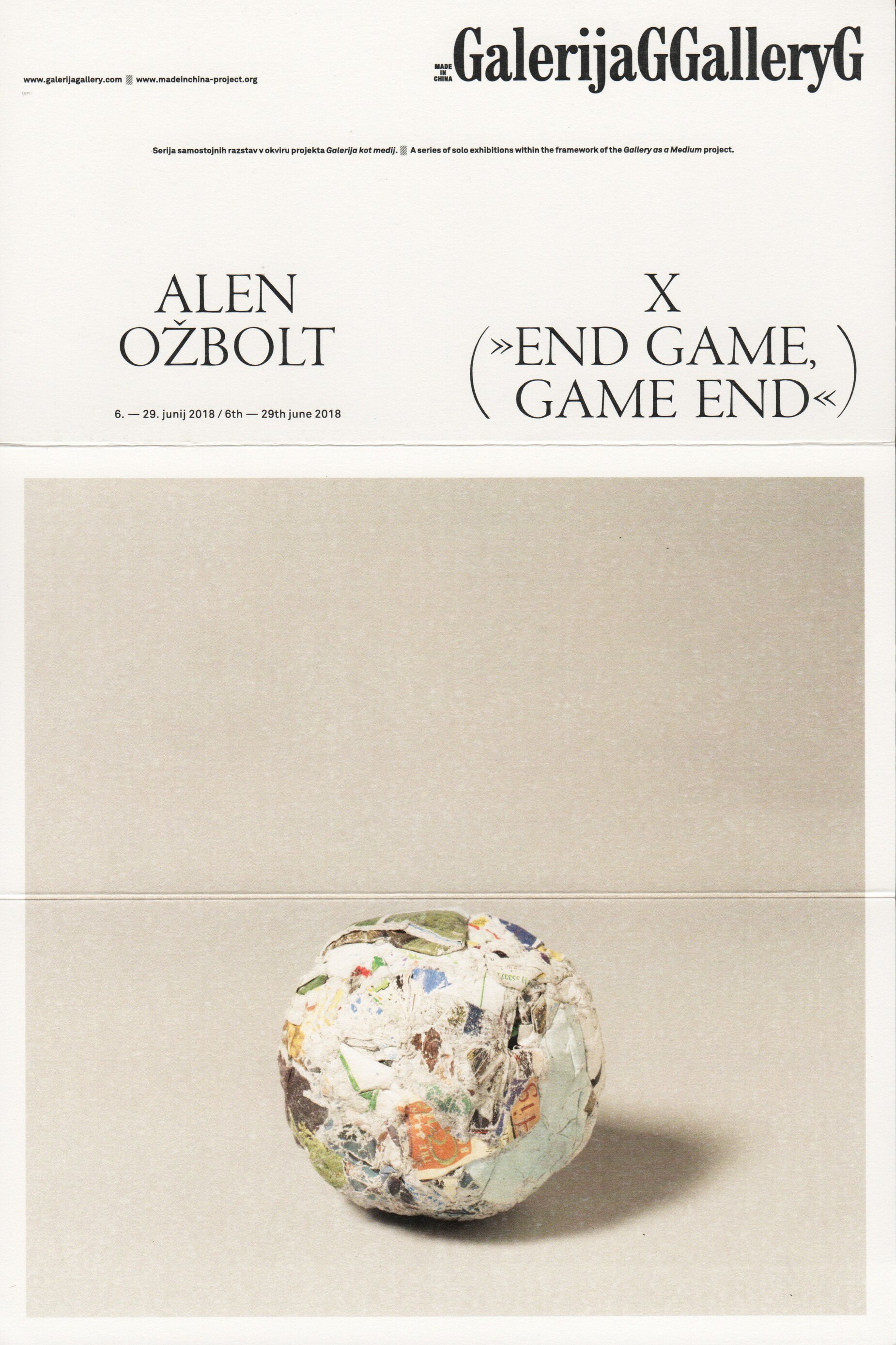 Alen Ožbolt. X (End Game, Game End)